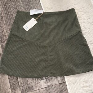 Olive Green New In Women's Skirt